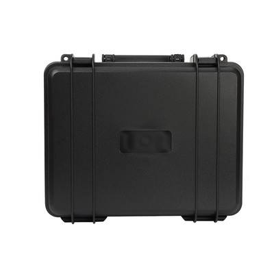 Műanyag kemény tok, 29x25x13 cm, hordozható, védő, kemény fényképezőgép-tok, ütésálló laptophoz, fényképezőgéphez és egyebekhez, fekete