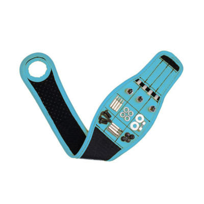 Mágneses csuklópánt férfi női szerszámos karkötő 9 erős mágnessel a csavarok rögzítésére, körmök fúrószáraira Ajándékötletek apának, férjnek