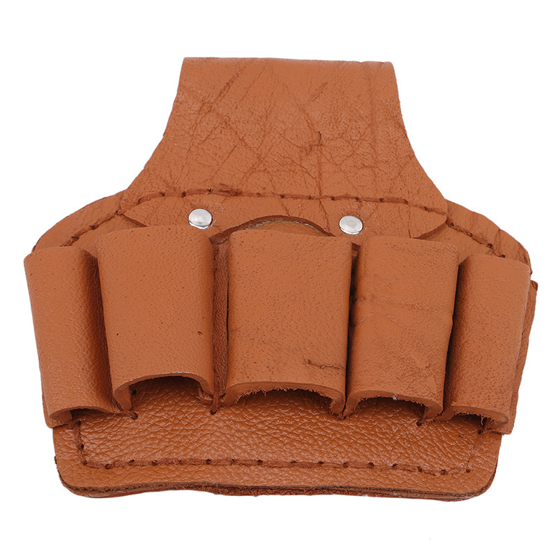 Geantă de scule din piele de vacă, reparație multifuncțională, impermeabilă, purtabilă, pentru agățat în talie de electrician