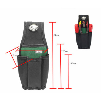 Малка чанта за инструменти за кръста за съхранение на инструменти Електрическа чанта за колан за инструменти Дебела и удобна за носене чанта за инструменти за гаечен ключ Отвертка Съхранение на чук