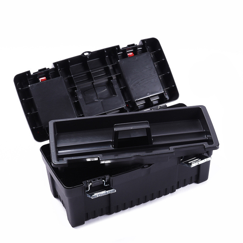 Πολυλειτουργική εργαλειοθήκη εργαλειοθήκης υλικού αποθήκευσης πλαστική φορητή οικιακή θήκη εργαλείων ηλεκτρολόγος συντήρησης διπλής στρώσης