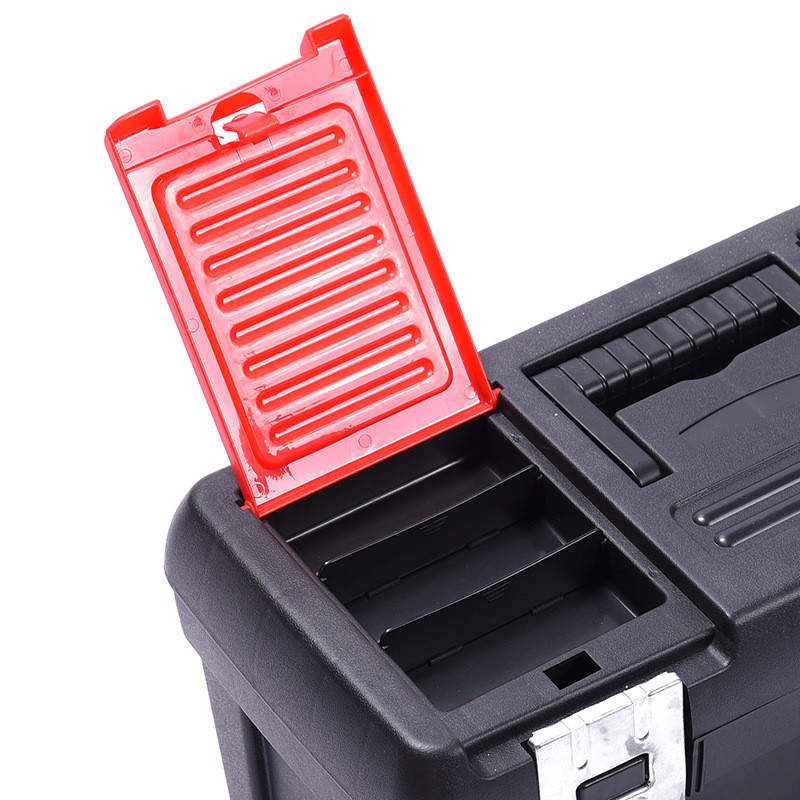Πολυλειτουργική εργαλειοθήκη εργαλειοθήκης υλικού αποθήκευσης πλαστική φορητή οικιακή θήκη εργαλείων ηλεκτρολόγος συντήρησης διπλής στρώσης