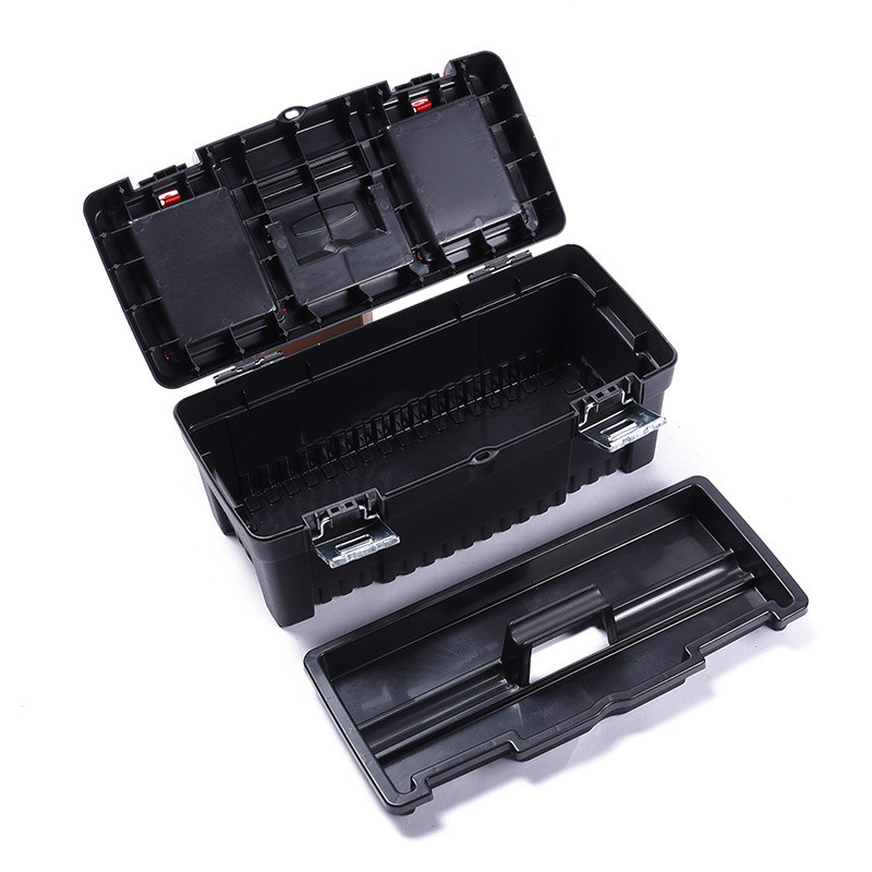 Πολυλειτουργική εργαλειοθήκη εργαλειοθήκης υλικού αποθήκευσης πλαστική φορητή οικιακή θήκη εργαλείων ηλεκτρολόγος συντήρησης διπλής στρώσης