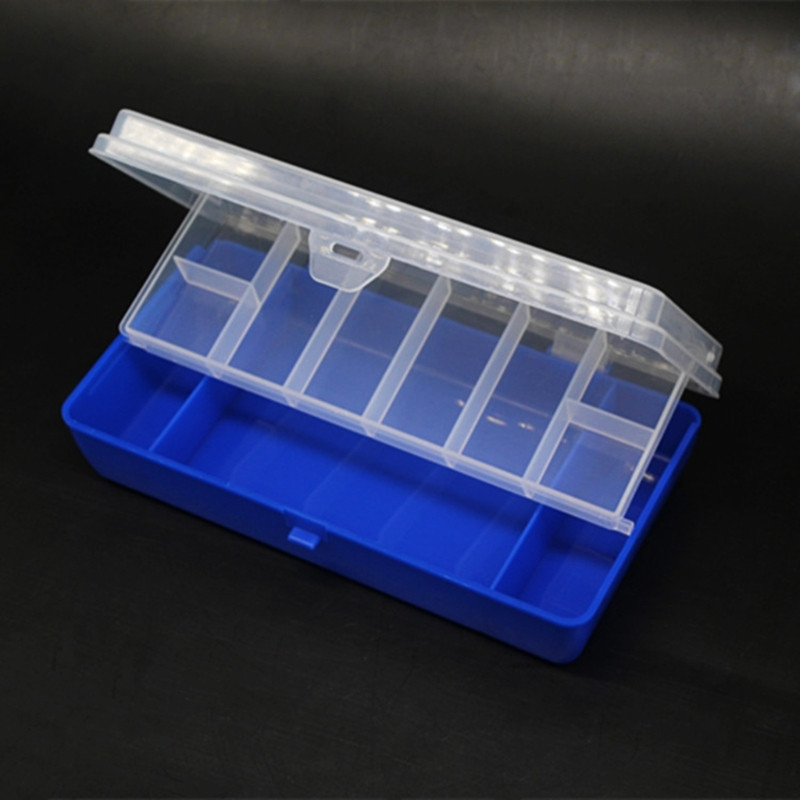 Kétrétegű szerszámos doboz Csali csali horog tároló Műanyag horgászkiegészítő doboz horgászfelszereléshez M4YD