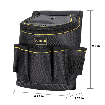 Pārnēsājams instrumentu maisiņš Ūdensnecaurlaidīgs aparatūras Elektriķa instrumentu komplekts Urbju apvalks Viduklis Oksfordas auduma uzgriežņu atslēga Skrūvgrieža instrumentu soma