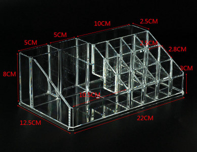 Caurspīdīgs plastmasas organizators, 24/16 nodalījumi, galddatoru remonta instrumenti Glabāšanas turētājs Skrūvgrieža turētājs grima otu organizators