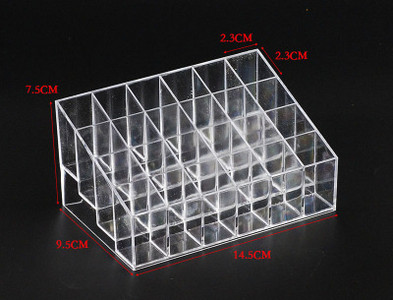 Caurspīdīgs plastmasas organizators, 24/16 nodalījumi, galddatoru remonta instrumenti Glabāšanas turētājs Skrūvgrieža turētājs grima otu organizators