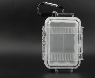 Átlátszó mini tároló műanyag tok kis kapacitású akasztós doboz sport karabiner ütésálló EDC szerszámok boltja hordozható szerszámosláda