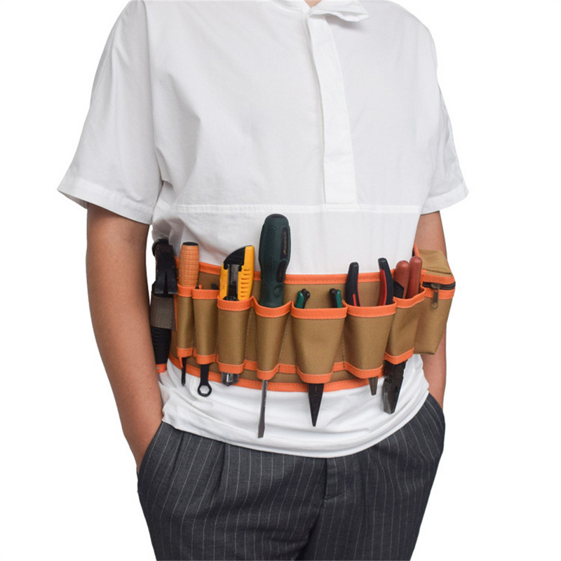 Instrumentu somas Elektriķis Instrumenti Vidukļa glabāšanas soma kabatas uzgriežņu atslēgai Knaibles Vadu organizators Elektriķa Instrumenti Josta