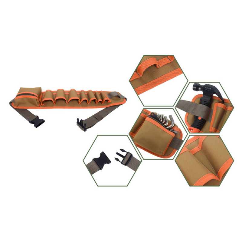 Instrumentu somas Elektriķis Instrumenti Vidukļa glabāšanas soma kabatas uzgriežņu atslēgai Knaibles Vadu organizators Elektriķa Instrumenti Josta