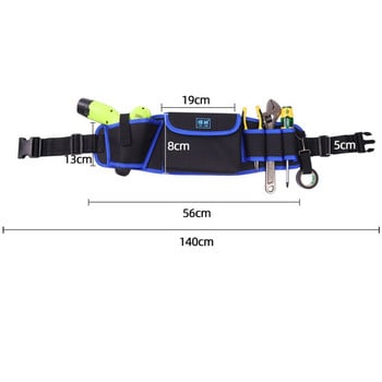Многофункционална електрическа чанта за инструменти Поясна чанта Поставка за колан Органайзер Градински комплекти инструменти Пакети за кръста Оксфордски плат