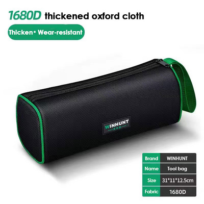 Geantă de scule mică, multifuncțională, cu mai multe buzunare, organizator de unelte, geantă de depozitare pentru electrician, rezistentă la apă, anti-cădere, pentru bărbați