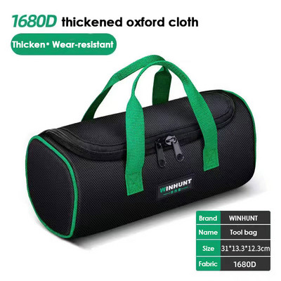 Geantă de scule mică, multifuncțională, cu mai multe buzunare, organizator de unelte, geantă de depozitare pentru electrician, rezistentă la apă, anti-cădere, pentru bărbați