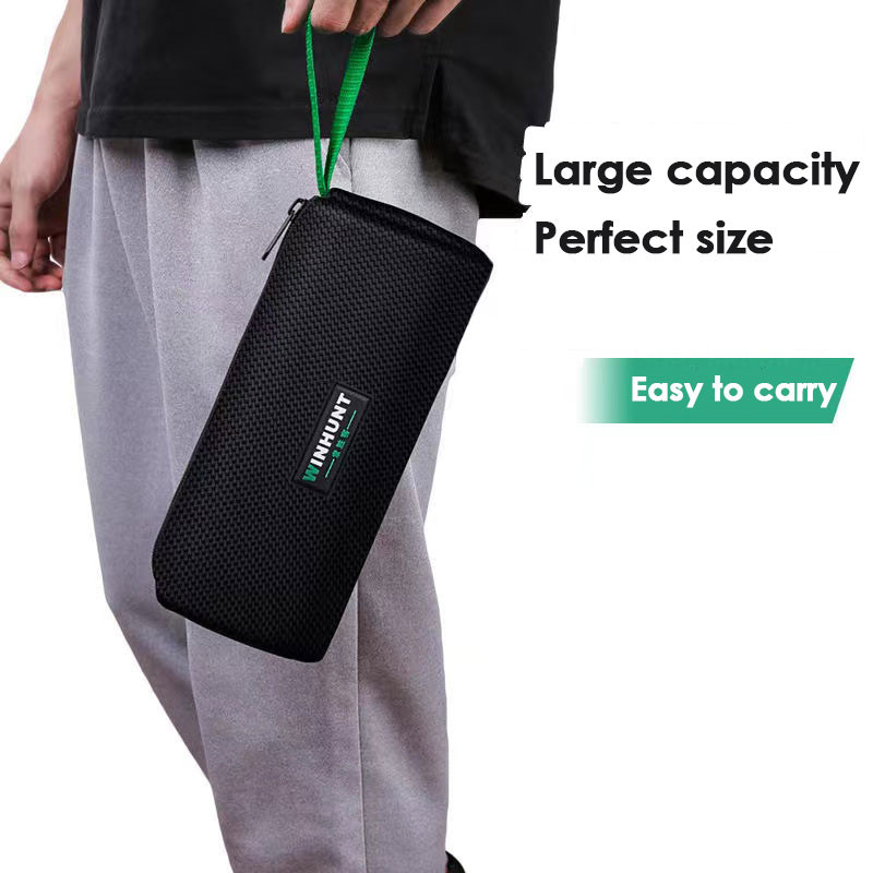 Geantă de scule mică, multifuncțională, cu mai multe buzunare, organizator de unelte, geantă de depozitare pentru electrician, rezistentă la apă, anti-cădere, pentru bărbați