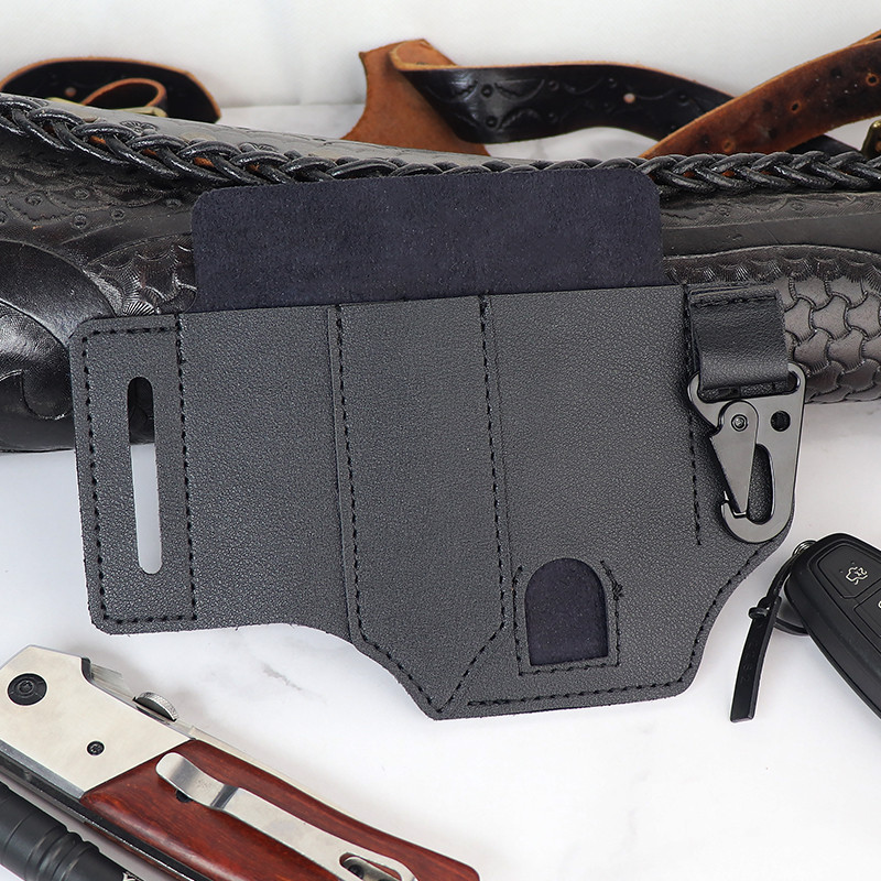 WESSLECO PU Δερμάτινο EDC Pocket Organizer Army Tactical Tool Holster Pen Key Flashligt Θήκη Πολυεργαλείου Θήκη για ζώνη