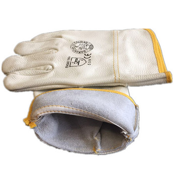 Δέρμα αγελάδας Δερμάτινα γάντια Safe Men Working Safety Working Mechanical Repairing Gardening Gloves Insulation Welder Welding Gloves