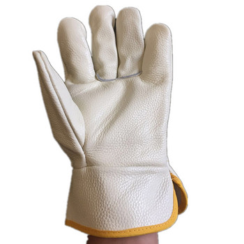 Δέρμα αγελάδας Δερμάτινα γάντια Safe Men Working Safety Working Mechanical Repairing Gardening Gloves Insulation Welder Welding Gloves