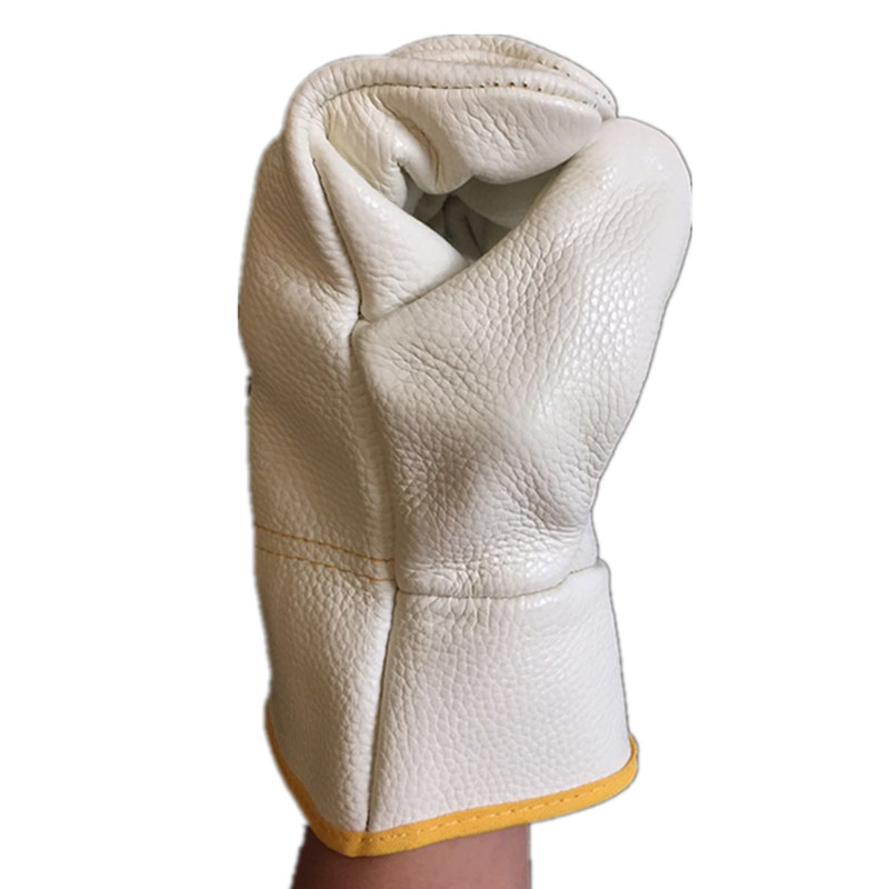 Karvės oda Odinės pirštinės Saugūs Vyrai Darbo sauga Darbas Mechaninis Taisymas Sodininkystė Pirštinės Izoliacija Suvirintojui Suvirinimo pirštinės