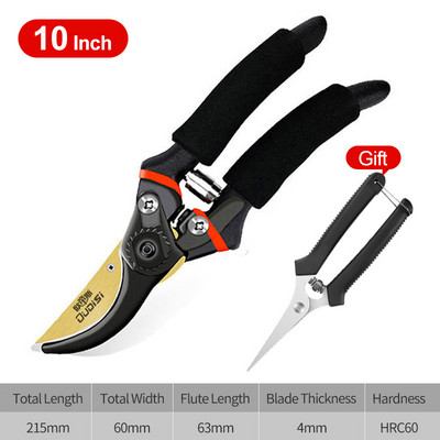 DTBD New Garden Pruner Shears SK5 Blade Pruning Scissors for Bonsai Fruit Trees Flowers Branches Garden Pruners