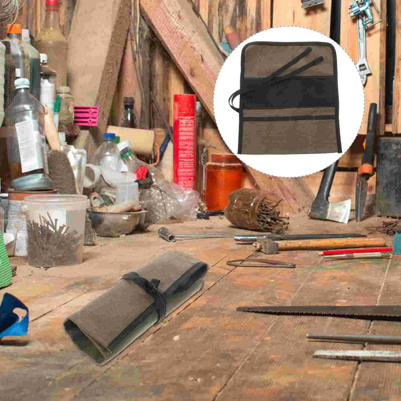 Instrumentu glabāšanas soma maisiņi Somas Instrumenti Galdnieks Uzgriežņu atslēga Organizators Audekls Lieljaudas skrūvgriezis Daudzfunkciju rīks