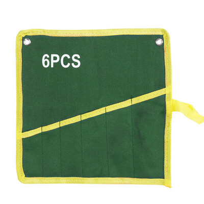 6/8/10/12/14/25 Zsebek Kulcskulcs Feltekerhető Tároló Szervezőtáska Tasak Dupla nyitású, dupla eltolt gyűrűs villáskulcs szerszámtáska