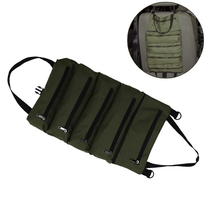 Vanzare fierbinte Roll Tool Roll Instrument multifunctional Roll Up Bag Cheie Roll Husa pentru agatat Instrument Fermoar Purtător Tote