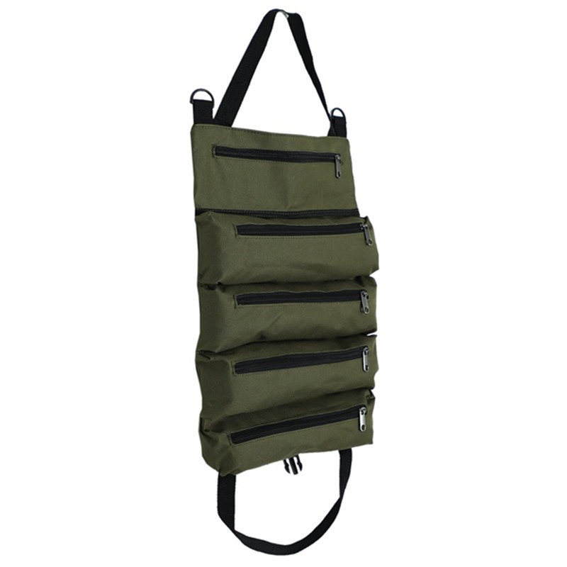 Vanzare fierbinte Roll Tool Roll Instrument multifunctional Roll Up Bag Cheie Roll Husa pentru agatat Instrument Fermoar Purtător Tote