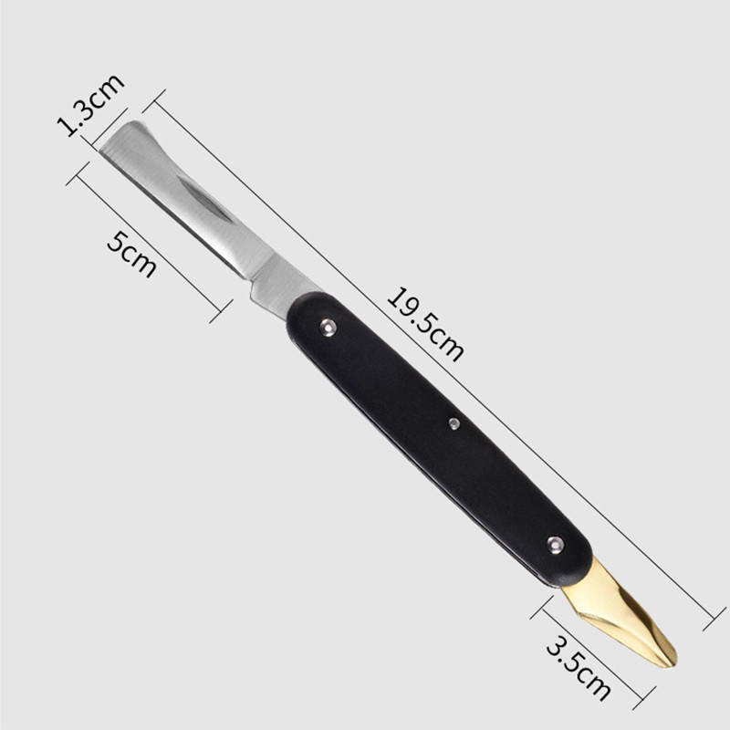 Nož za cijepljenje biljaka Alati za cijepljenje Sklopivi nož za kalemljenje Profesionalni vrtni rezač za cijepljenje Nož s drvenom drškom