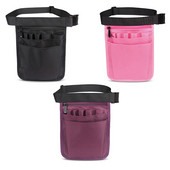 Vidukļa soma Neilona vairākas kabatas Regulējamas sprādzes jostas Somas Fanny Pack Sieviešu Skriešanas Organizators Darba Sports Rozā