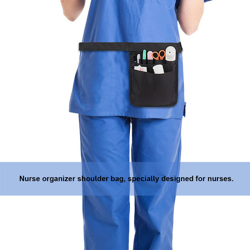 Vidukļa soma Neilona vairākas kabatas Regulējamas sprādzes jostas Somas Fanny Pack Sieviešu Skriešanas Organizators Darba Sports Rozā