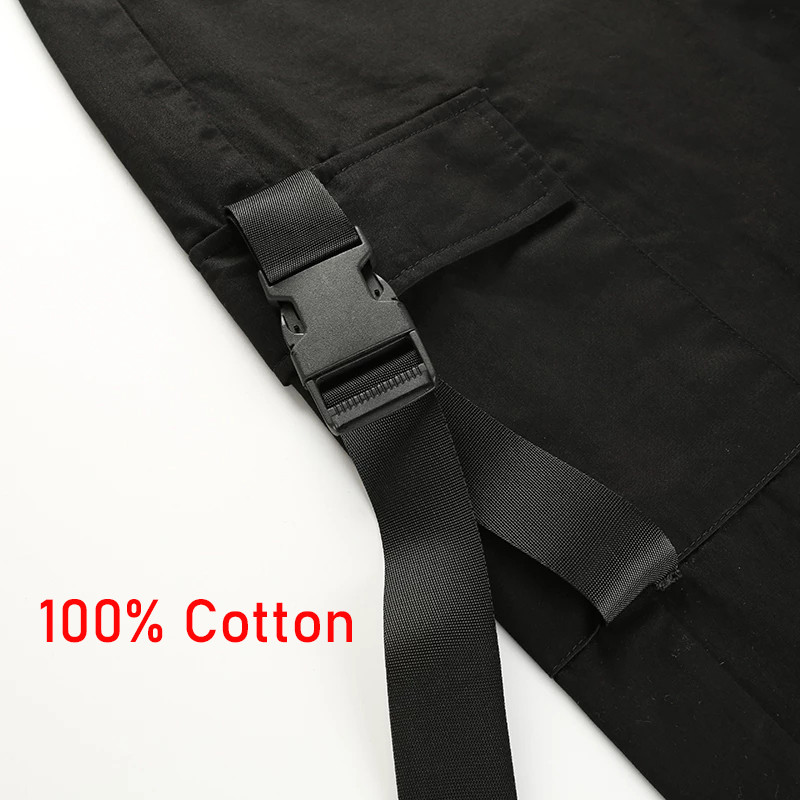 YBYR Big Pockets Cargo püksid naiste elastsed kõrge vöökohaga lahtised tänavarõivad suvepüksid kottis taktikalised püksid hip hop jooksupüksid