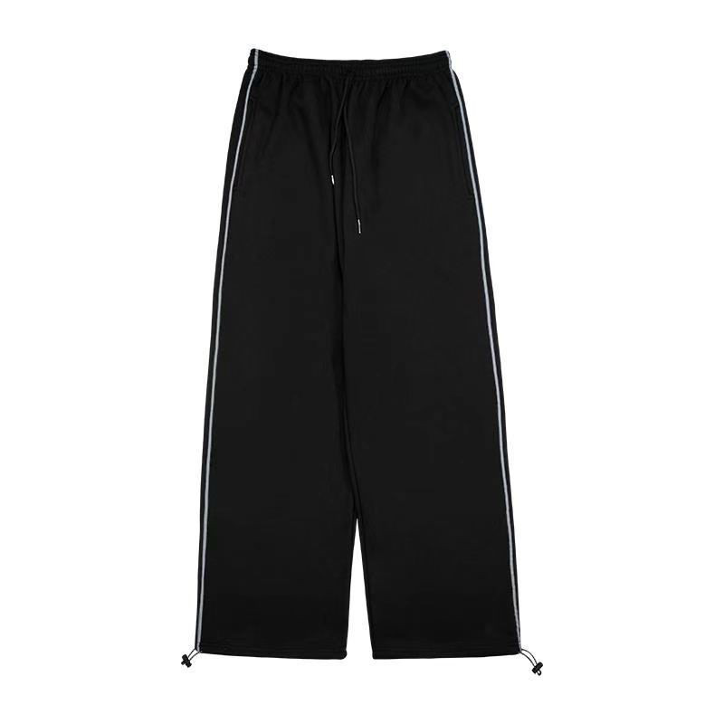 Pantaloni ocazional Femei Pachet picioare Pantaloni Design largi, picior lat, cu cordon, îmbrăcăminte de stradă, pantaloni de jogging Ulzzang BF 2022 Populari All-metch