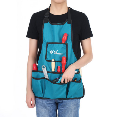 PENGGONG ūdensnecaurlaidīgs audekls dārza darbarīku priekšautu instrumentu soma ar kabatām, regulējams izmērs, piemērots vīriešiem un sievietēm