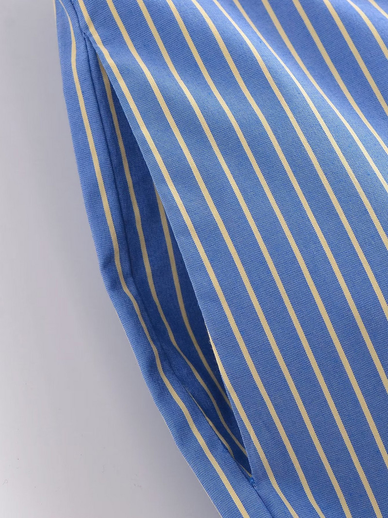 SLTNX divatos csíkos női nadrágok 2023 nyári széles szárú nadrágok női alkalmi bő nadrágok női alacsony derekú fűzős nadrág új