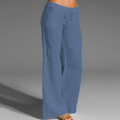 Pantaloni 2023 pentru femei noi, largi, cu talie înaltă, din bumbac, pantaloni harem, uni, de vară, de toamnă, de modă, pantaloni casual pentru femei.