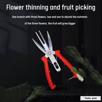 Ножици за бране на плодове с двойно острие Ножици за цитруси с двойно предназначение Ножици за овощни дървета Ножици за цветя Тънки ножове за грозде