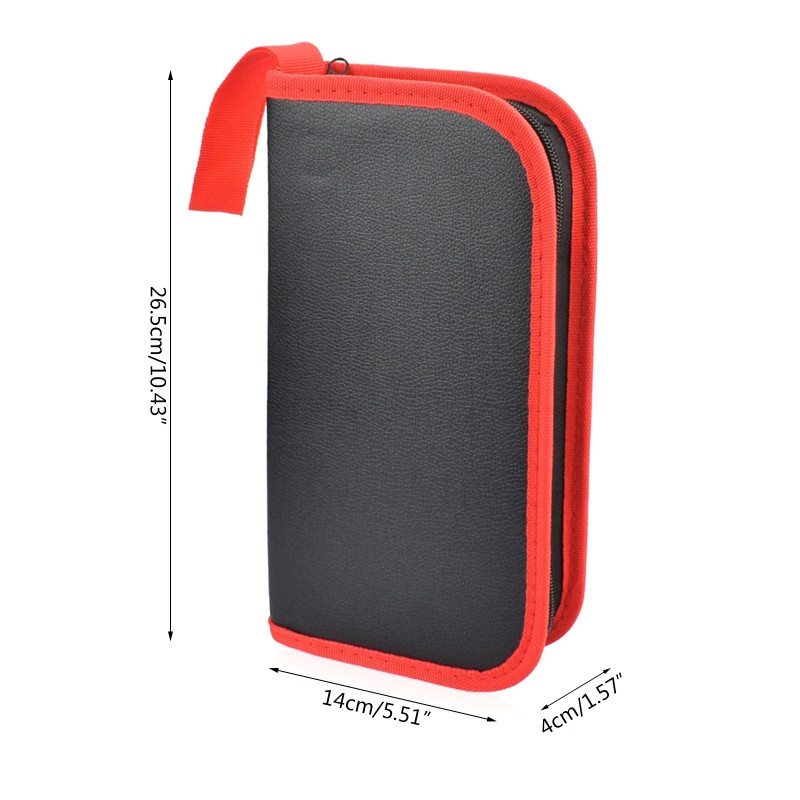 Többfunkciós PU bőrtáska cipzáras készlet szerszámtáskák elektromos forrasztópáka táska