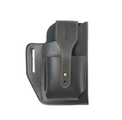 Geantă retro pentru bărbați cu centură în talie, pentru alergare, sporturi în aer liber, pentru telefon mobil, din piele, geantă multifuncțională pentru agățat cu centură în aer liber, Dropship