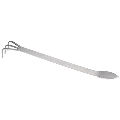 2 az 1-ben rozsdamentes acél gyökérgereblye bonsai csipesz többfunkciós kerti mezőgazdasági szerszám talajlazító spatula