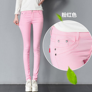 Jarné dámske nadrozmerné nohavice 34, biele ceruzkové nohavice, ležérne bavlnené legíny, kancelárske úzke nohavice, elegantné elastické tepláky