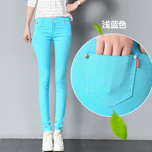 Jarné dámske nadrozmerné nohavice 34, biele ceruzkové nohavice, ležérne bavlnené legíny, kancelárske úzke nohavice, elegantné elastické tepláky