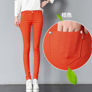 Jarné dámske nadrozmerné nohavice 34, biele ceruzkové nohavice, ležérne bavlnené legíny, kancelárske úzke nohavice, elegantné elastické tepláky