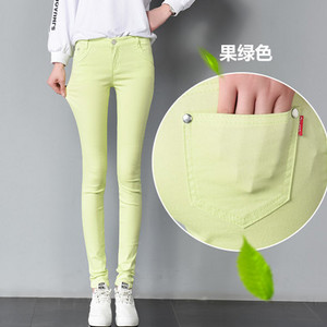 Jarné dámske nadrozmerné nohavice 34, biele ceruzkové nohavice, ležérne bavlnené legíny, kancelárske úzke nohavice, elegantné elastické tepláky