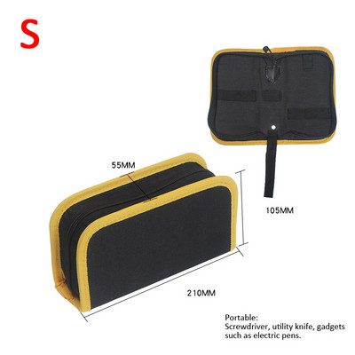Oxford Canvas szerszámtáska 3 méretű SML hardverkulcs fogó csavarkulcs cipzár javító szerszámtáska szervező tároló tasak kézitáska