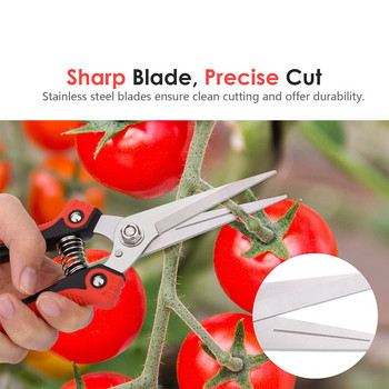 Ножици за подрязване Ножици Професионални градински остриета от неръждаема стомана Градинарска ръчна ножица за градински растения Инструмент за събиране на плодове