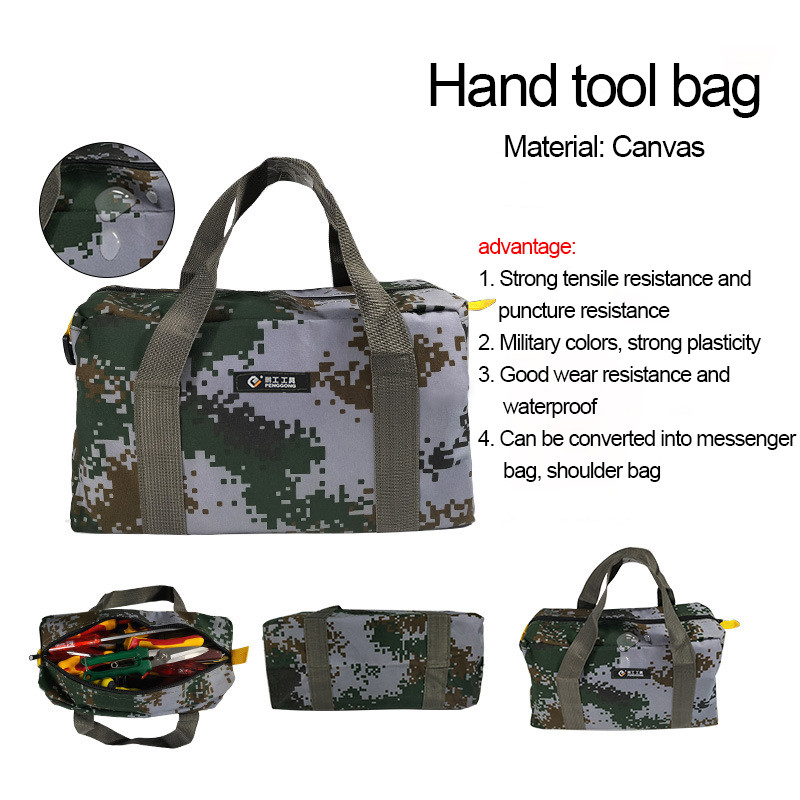 Daudzfunkcionāla ūdensnecaurlaidīga organiskā silikona audekla rokas instrumentu uzglabāšana somas Pārnēsājamas knaibles Metāla instrumentu komplekts Aparatūras organizators