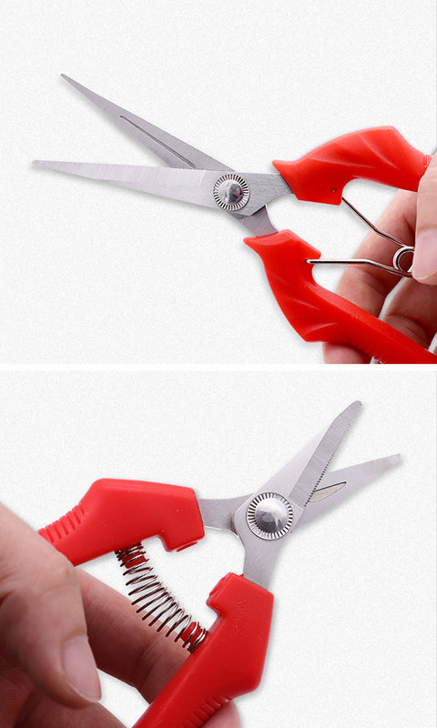 Dārza atzarošanas šķēres podiņos zari Šķēres augļu novākšana mazas šķēres mājsaimniecības rokas instrumenti augļu dārza saimniecības dārzkopības instrumenti