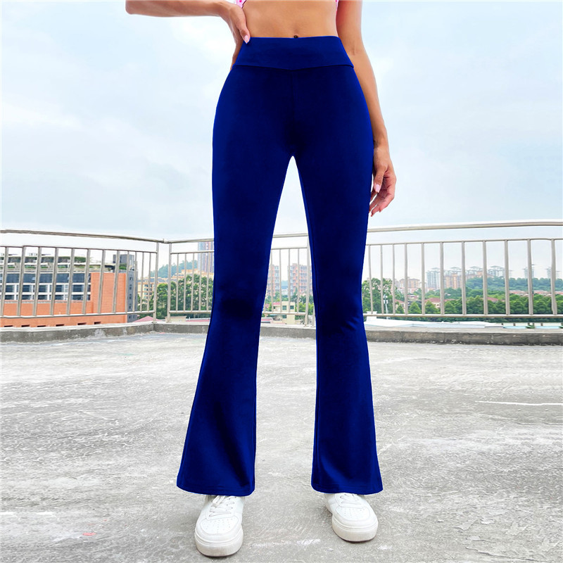 Нови пролетни летни ежедневни панталони Дамски корейски модни удебелени тънки широки панталони с висока талия Клеш панталони Дамски панталони 2023 г.