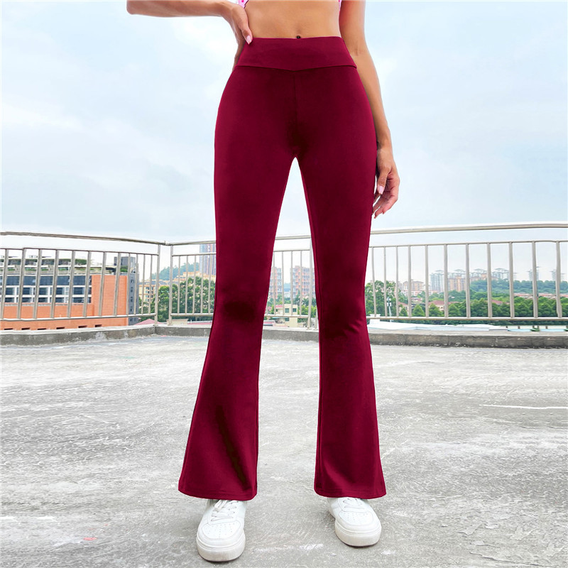 Нови пролетни летни ежедневни панталони Дамски корейски модни удебелени тънки широки панталони с висока талия Клеш панталони Дамски панталони 2023 г.