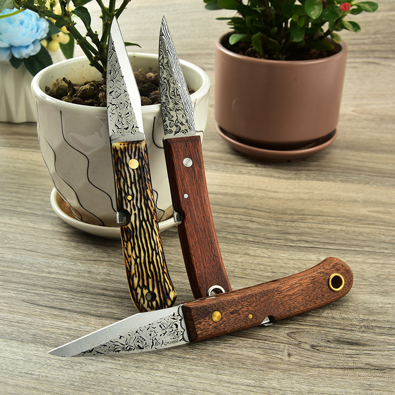 Cuțit pliabil pentru altoire de grădină HDL, cuțite multifuncționale de exterior, răsaduri în ghivece pentru fermă de livadă, cuțit de altoire de pomi fructiferi